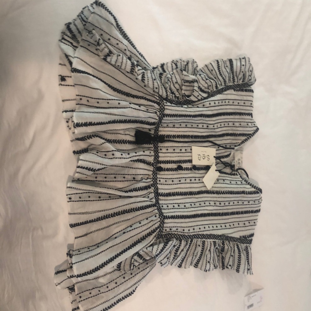 Sea ivory Louisa embroidered top - Picture 3 of 3